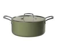 Prochef John & Lisa Collection, Ceramic Coated Casserole Pan with Lid, Sage Green-24CM