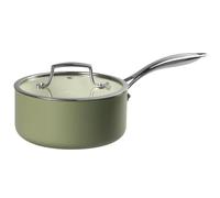 Prochef John & Lisa Collection, Ceramic Coated Saucepan with Lid, Sage Green-16CM