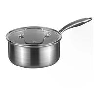 Prochef Saucepan, Stainless Steel, Non-Stick HexGuard Coating, 20 cm Diameter x 10 cm Height, 1.25 kg, Oven Safe to 230°C