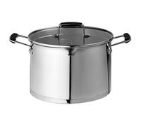 Prochef Stockpot, Stainless Steel, Mirror-Polished, 6.5L Capacity, 24cm x 16.6cm, Oven Safe, Induction Compatible, Silver