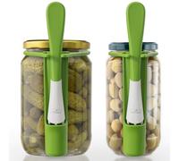 PROCHOP 2 Pack Pickle Fork Pickle Grabber Tool-Pickle Picker for the jar Green, 6.7x2.9x1.2 inch, ZL113