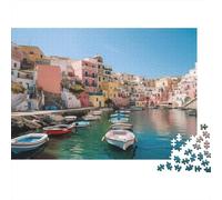 Procida Island 1000pcs (75x50cm) Erwachsenenpuzzle - Marina Corricella Erwachsenenpuzzle DIY-Puzzlespielzeug