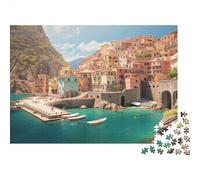 Procida Island Jigsaw Puzzles. 1000pcs (75x50cm) Marina Corricella Whimsical Challenge Toy for Educational Games Gifts
