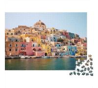 Procida Island Rätsel Für Erwachsene |Marina Corricella| Familienspaß-Puzzles 1000pcs (75x50cm) Erwachsene
