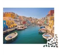 Procida Island Rätsel Für Erwachsene |Marina Corricella| Familienspaß-Puzzles 1000pcs (75x50cm) Erwachsene