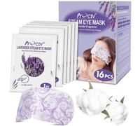 ProCIV 16 Packs Steam Eye Mask Heated Eye Mask Warming Eye Mask Self Heating Mask for Dry Eyes,Fatigue Disposable,Moist Hot Eye Mask,Travel