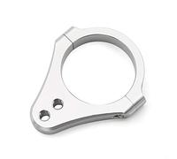 PROCNC 36mm Diameter Aluminum Universal Steering Damper Fork Frame Mounting Clamp Bracket Foot Fixer for Motorcycle Bike Modification (Sliver)