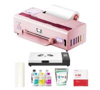 Procolored K13 Lite A3 DTF Printer Bundle with Oven for T-Shirts and Clothing, 13" Garment Printing Machine with White Ink Circulation, Infrared Printhead Protection for DIY Apparel（Pink）