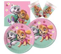 Procos 10133066 Children's Birthday Party Set S Paw Patrol Skye and Everest Multi-Coloured