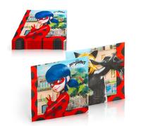 Procos 10133980 Napkins, Red, Black, Taglia Unica