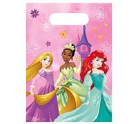 Procos 35088 Party Loot Disney Princess Live Your Story Candy Gift Bags, 6 Pieces, Tartan