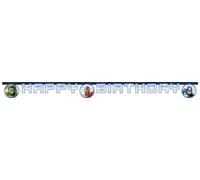 Procos 35135 Marvel Avengers Infinity Stones FSC Paper Happy Birthday Banner, White