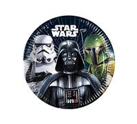 Procos 8 Star Wars Galaxy Paper Plates 20 cm - Black - One Size