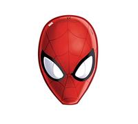 Procos 85179 Ultimate Spider Man Card Mask (Pack of 6) Red