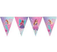 Procos - 9 Barbie Fantasy Triangular Flags in FSC Paper PR94569