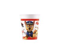 Procos 90654 Paper Cups, Paw Patrol Ready For Action, 200 ml, Pack of 8, Cups, Drinking Cups, Birthday, Theme Party