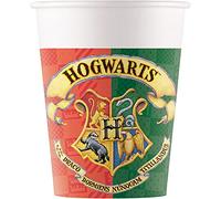 Procos 93506 Party Cups Harry Potter Maximum Capacity 200 ml Pack of 8 Disposable Paper Cups for Children's Birthday Party Tableware FSC® Mix