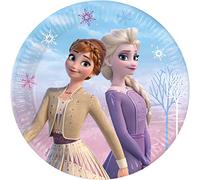 Procos 93838 - Frozen 2 Wind Spirit Plates, 23 cm, Pack of 8, FSC® Mix, Disposable Paper Plates for Birthday and Theme Parties
