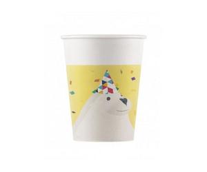 Procos Arctic Paper Disposable Cup (Pack Of 8) White/yellow (One Size)