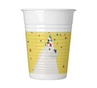 Procos Arctic Plastic Party Cup (Pack Of 8) Yellow/white (One Size)