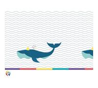 Procos Arctic Whale Party Table Cover White/blue (One Size)