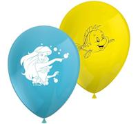 Procos Ariel Curious Printed Latex Balloons (8pk)