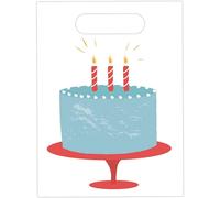 Procos Birthday Cake Party Bags (Pack of 6) in White Procos White