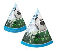 Procos PR93749 Soccer Fans Paper Cone Caps Set of 6
