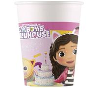 Procos Party Paper Cups Gabby's Dollhouse 200ml Pack of 8