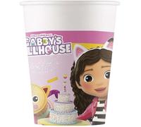PROCOS Gabby's Dollhouse Party Paper Cups, Pack of 8, 200ml