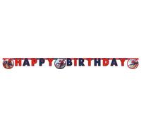 Procos - Happy Birthday Spider-Man Crime Fighter Banner in FSC Paper, White, 93868