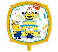 Procos - Inflatable Foil Balloon Minion Diameter Approx. 43 cm, Helium, Air, Balloon, Birthday, Gift
