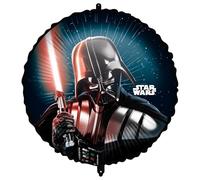Procos - Inflatable Foil Balloon Star Wars Darth Vader Diameter Approx. 46 cm, Helium, Air, Balloon, Birthday, Gift