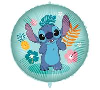 Procos - Inflatable Foil Balloon Stitch Hawaii Diameter Approx. 46 cm, Helium, Air, Balloon, Birthday, Gift