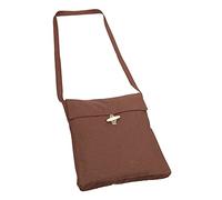 PROCOS Medieval Canvas Shoulder Bag, Pilgrim Pouch Bag Renaissance Viking Cosplay Accessory, L-brown, L