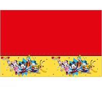Procos Mickey Mouse Tablecloth as Decoration for Children's Birthday Parties and Themed Parties Size: 120 x 180 cm, Wipe-Clean, Reusable, Children's Birthday Party Table Cover