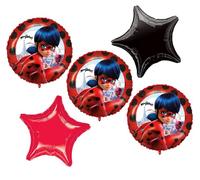 Procos Miraculous Ladybug Birthday Party Supplies Balloons Bouquet Decorations