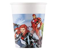 Procos - Paper Cups FSC Marvel Avengers Infinity Stones (200 ml), 8 Pieces, Multicolor, 93872