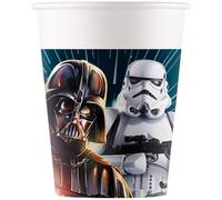 Procos - Paper Cups FSC Star Wars Galaxy (200 ml), 8 Pieces, Multicolor, 93880