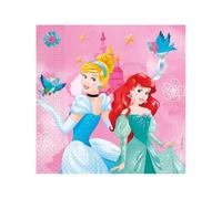 Procos - Tovaglioli Carta FSC Disney Princess Live Your Story (33 x 33 cm, Doppio Velo), 20 Pieces Folat Napkins 33 x 33 cm - 20 Pieces, 93849P, Multicoloured, 33 x 33 cm