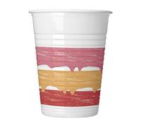 Procos Plastic Painted Effect Birthday Party Cup (Pack Of 8) Multicoloured (One Size)