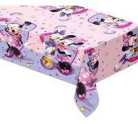 Procos -Plastic Tablecloth Disney Minnie Junior (180 x 120 cm) Folat Mouse Multicoloured 120 x 180 cm - Children's Birthday Party, Cartoon, Pink, 93833P