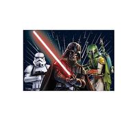 Procos - Plastic Tablecloth Star Wars Galaxy (180 x 120 cm), Star, Multicoloured, 180 x 120 cm, 93882