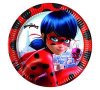 Procos Rosso, Nero Plates diam 23, Red, Black, One-Size