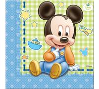 Procos S.A Baby Mickey Mouse Luncheon Napkins (Pack of 20)