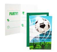 Procos PR93753 Fans Party Football Soccer Ball Invitations in FSC Paper Pack of 6