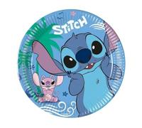 PROCOS Stitch & Angel FSC Paper Plates Next Generation (8pk - 7in / 20cm), Blue