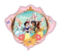 Procos - Supersized Foil Balloon Belle, Jasmine, Cinderellla & Snow White Disney Princess, Balloon for Air Or Helium Filling, Gift, Decoration