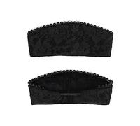 PROCOS Tudor French Hood Anne Pearl Headband Headpiece Elizabethan Headwear Queen Coronet Renaissance Hair Accessory (A-Black1)