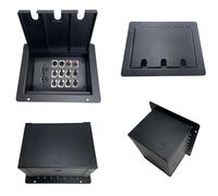 ProCraft ProAudio Recessed Pocket Floor Box 1 AC Duplex 12 XLR/Channels Any Configuration Made in the USA